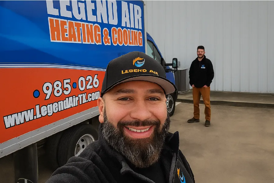 The Legend Air Heating & Cooling team of technicians ready to dispatch to Little Elm for an AC repair