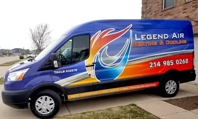  A Legend Air Service Van, ready to dispatch to a customer's home for HVAC repair