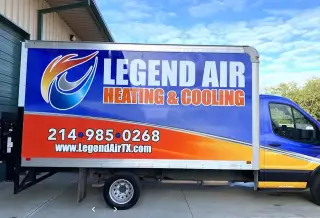 Legend Air box truck ready to deliver comfort and cool air to a customer.