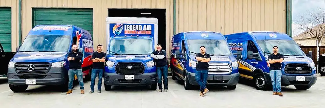 The Legend Air Heating & Cooling team of technicians ready to dispatch to Little Elm for an AC repair